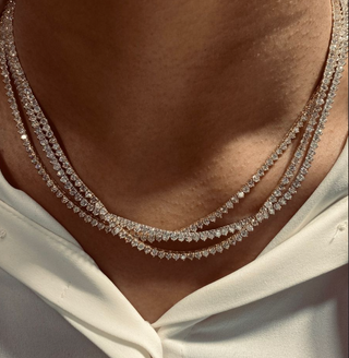 Mini Serafina Tennis Necklace Siblings