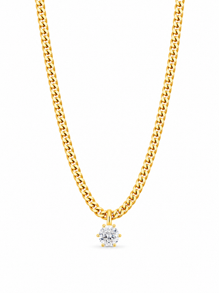 Diamond Curb Necklace