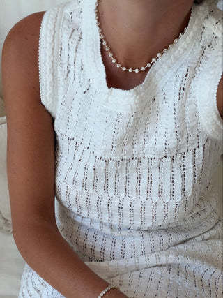 Gold Nicola Tennis Necklace