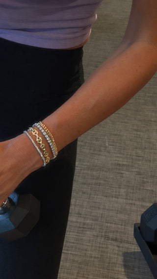 Gold Puffy Mariner Bracelet