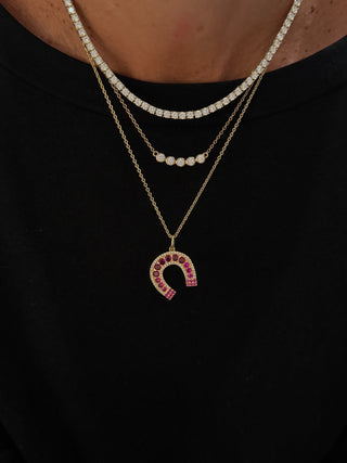 Bezel Bar Necklace