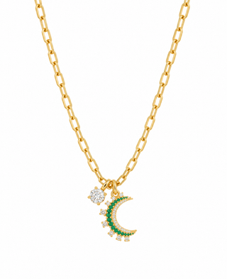 Emerald Moon Necklace