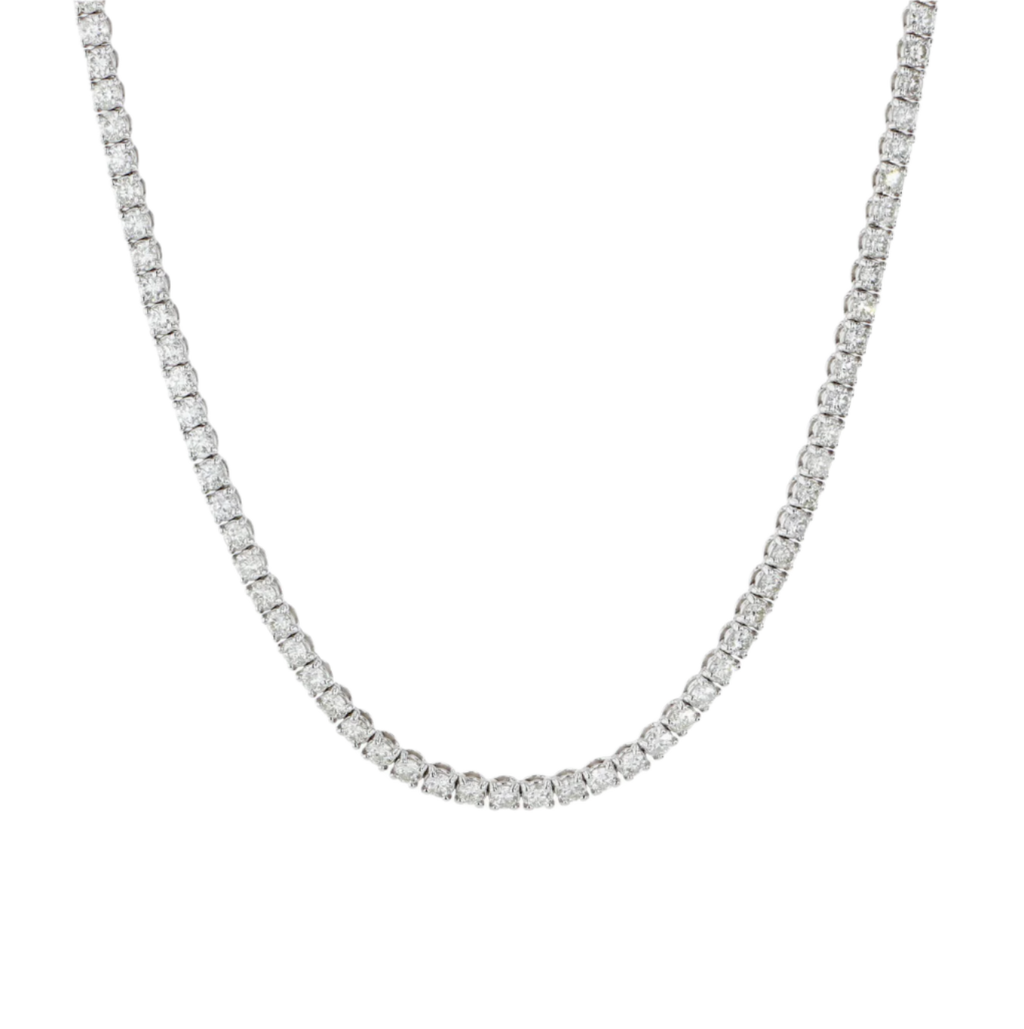 Silver 3mm Tennis Necklace
