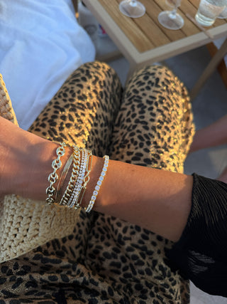 Gold Puffy Mariner Bracelet