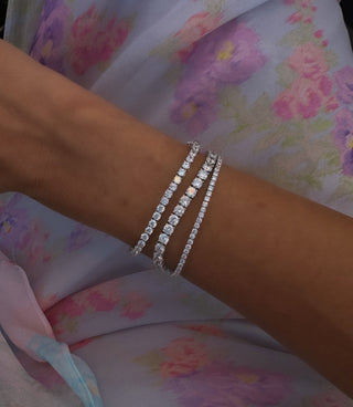 4mm Silver Tennis Bracelet