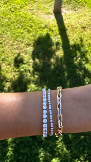 4mm Silver Tennis Bracelet
