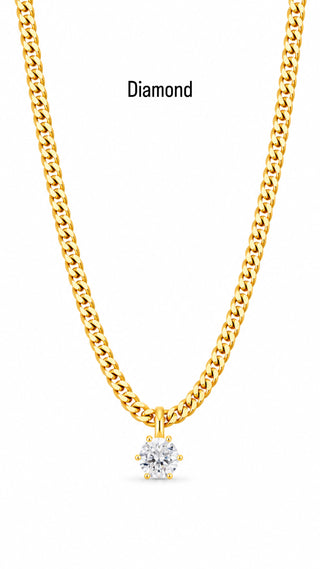 Diamond Curb Necklace