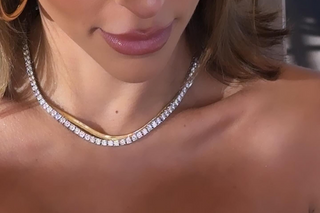 4mm Silver Tennis Necklace