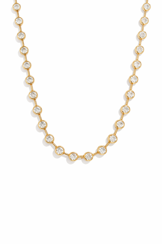 Gold Nicola Tennis Necklace