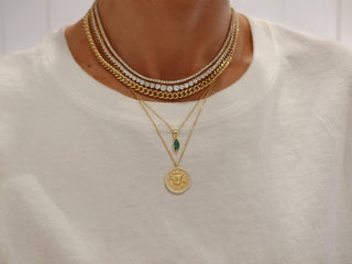 Emerald Marquise Necklace