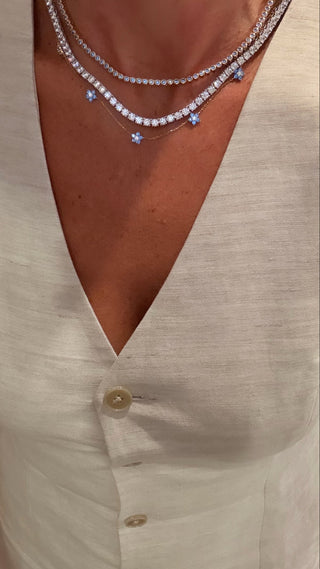 Aquamarine Fiori Necklace