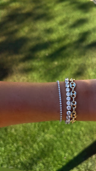 5mm Silver Tennis Bracelet