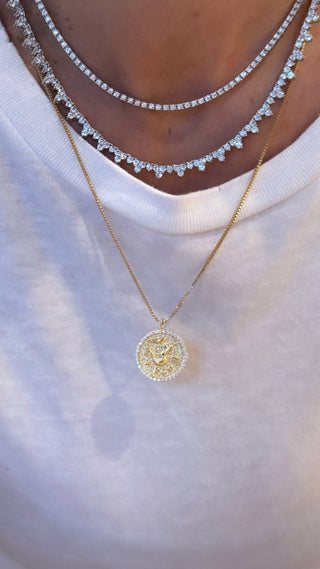 2mm Silver Tennis Necklace