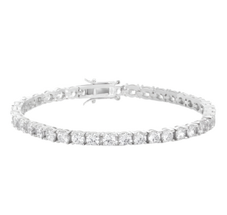 4mm Silver Tennis Bracelet