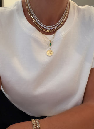 Emerald Marquise Necklace