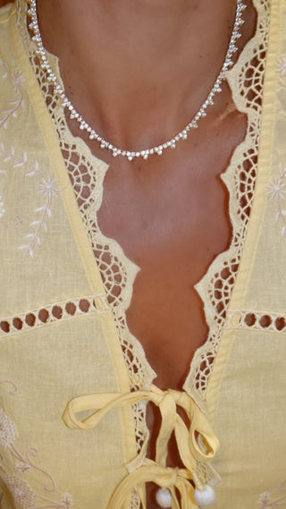 Gold Juliet Tennis Necklace