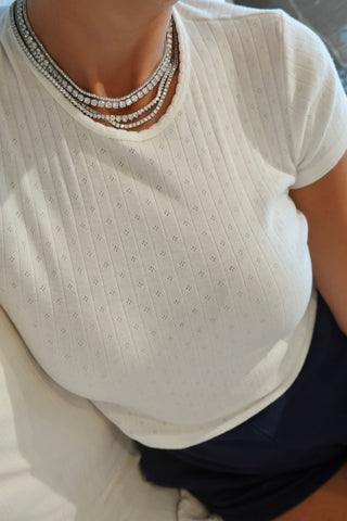 Viral Tennis Necklace Stack