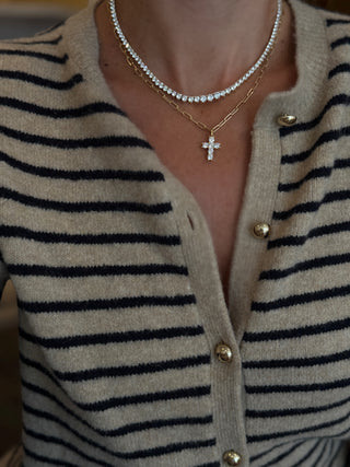 Isabella Cross Link Necklace