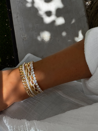 4mm Gold Tennis Bracelet