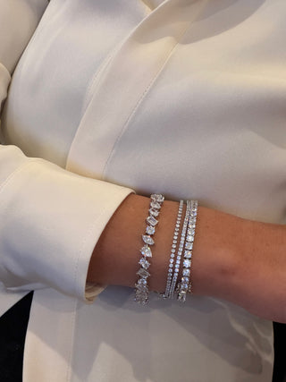 Silver Naomi Tennis Bracelet