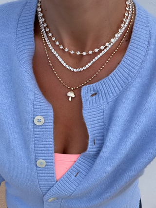 Gold Magic Mushroom Necklace