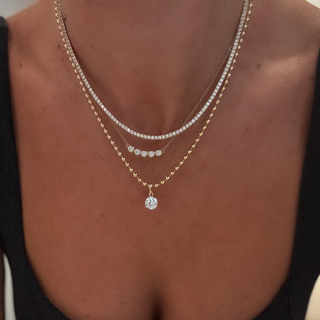 Bezel Bar Necklace