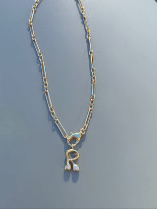 Bubble Letter Link Necklace