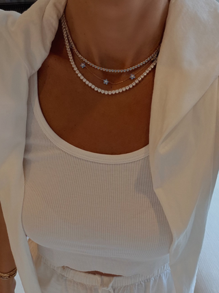 Aquamarine Fiori Necklace