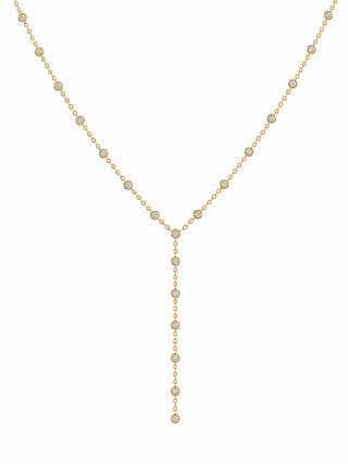 Gold Baby Bezel Station Lariat