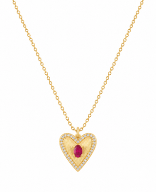 Ruby Heart Necklace