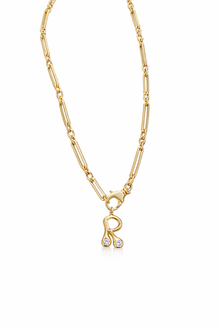 Bubble Letter Link Necklace