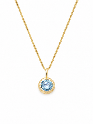 Aquamarine Rope Necklace