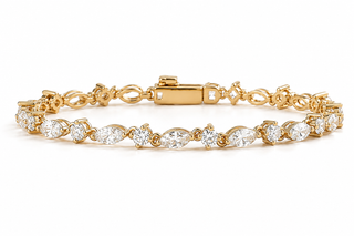 Gold Viviana Tennis Bracelet