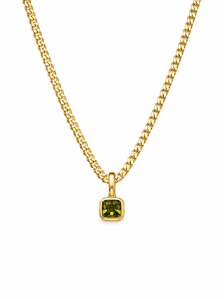 Peridot Cuban Necklace