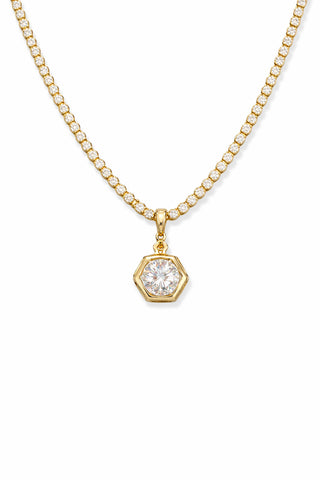 Lola Diamond Bezel Necklace