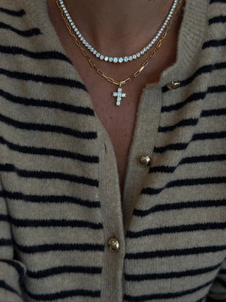 Isabella Cross Link Necklace