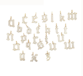 Gothic Letter Necklace