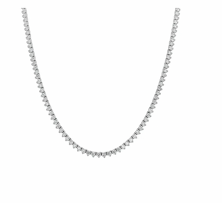 Mini Serafina Silver Tennis Necklace
