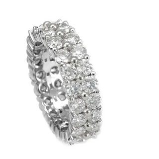 Silver Double Row Ring