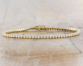 2.5mm Gold Tennis Bracelet