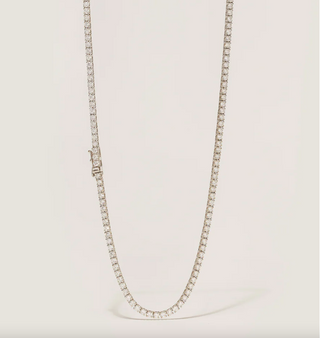 Silver 3mm Tennis Necklace