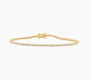2mm Gold Tennis Bracelet