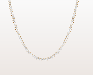 Mini Serafina Gold Tennis Necklace