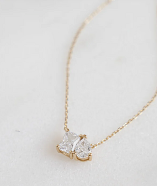 Gold Toi et Moi Necklace