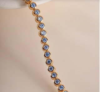 Aquamarine Tennis Necklace