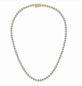 Aquamarine Tennis Necklace