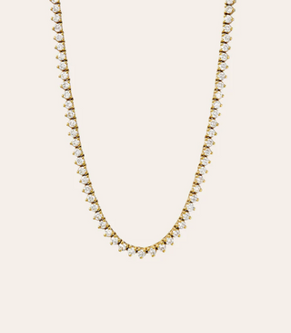 Mini Serafina Gold Tennis Necklace