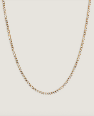 Mini Serafina Gold Tennis Necklace