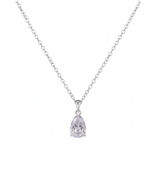 Silver Teardrop Necklace