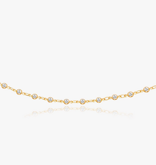 Gold Baby Bezel Necklace